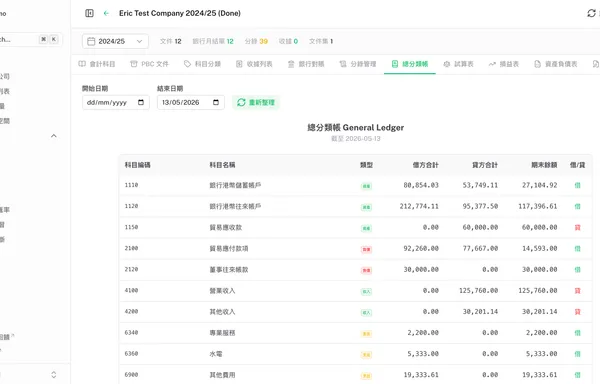 总分类帐